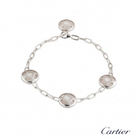Cartier White Gold Mother of Pearl Pasha Bracelet